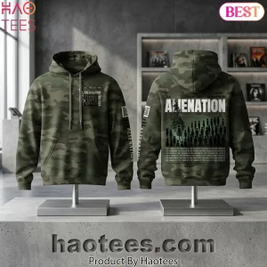 Three Days Grace Alienation Tour 2026 Camouflage Graphic Hoodie