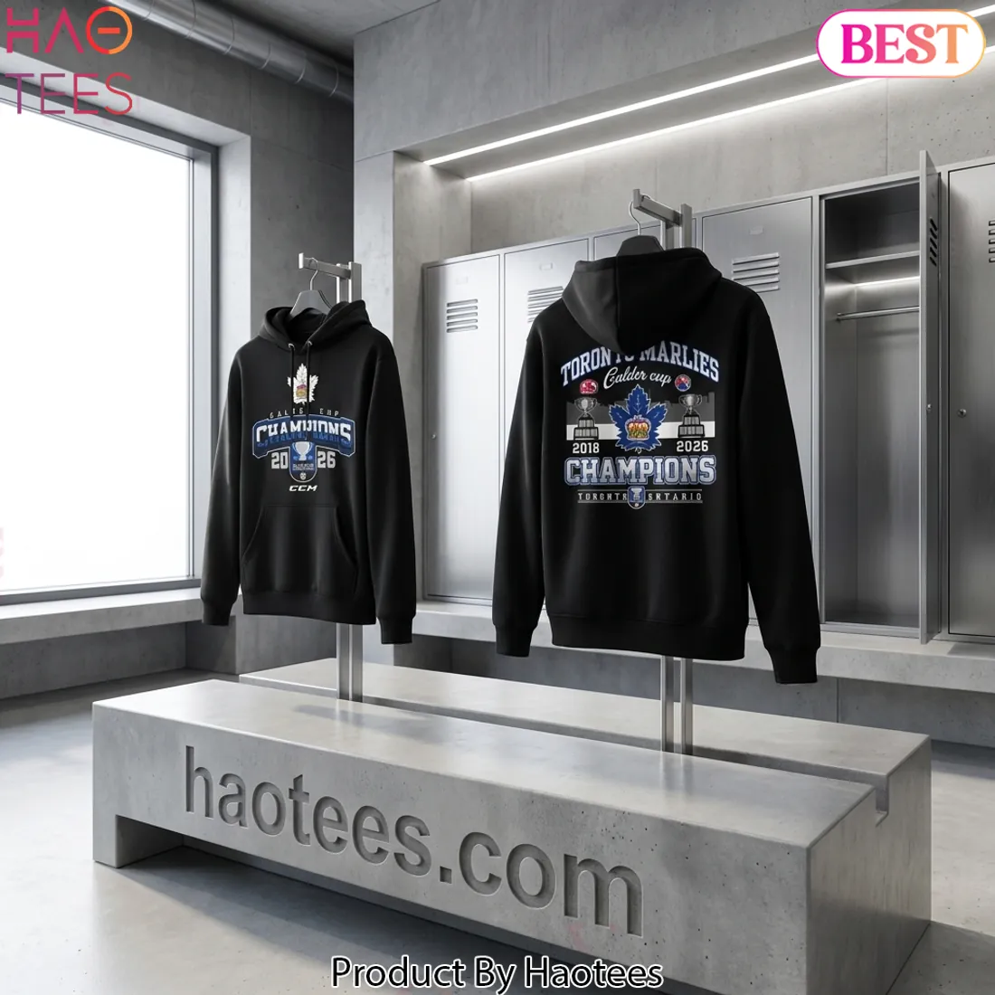 Toronto Marlies 2018 And 2026 Calder Cup Champions Hoodie Toronto Marlies 2018 And 2026 Calder Cup Champions Hoodie