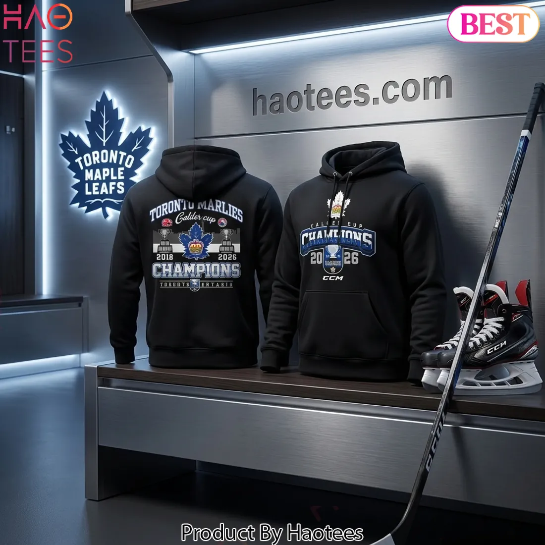 Toronto Marlies 2018 And 2026 Calder Cup Champions Hoodie