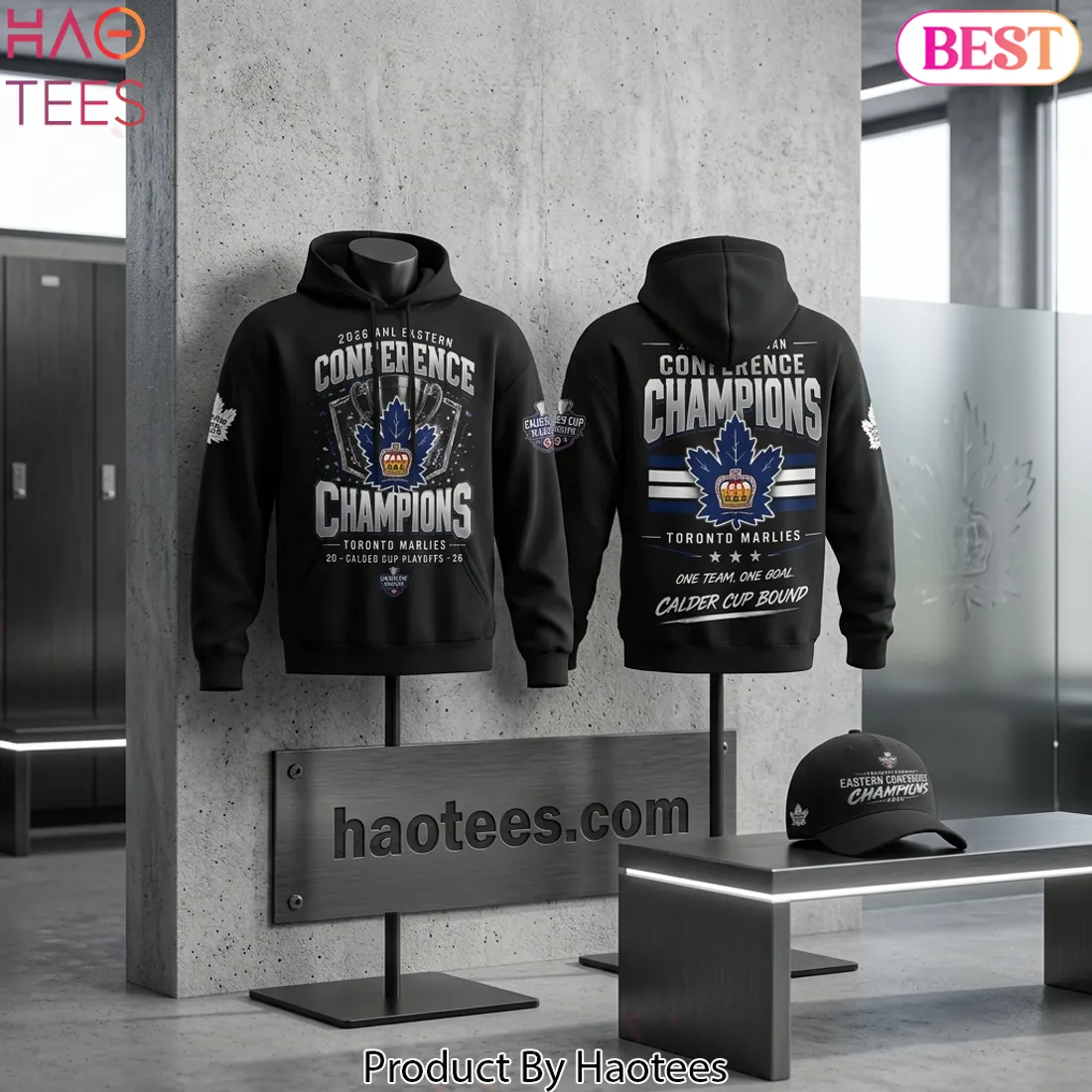 Toronto Marlies 2026 AHL Eastern Conference Champions Commemorative Graphic Hoodie Toronto Marlies 2026 AHL Eastern Conference Champions Commemorative Graphic Hoodie