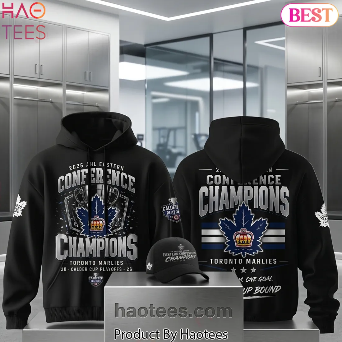 Toronto Marlies 2026 AHL Eastern Conference Champions Commemorative Graphic Hoodie