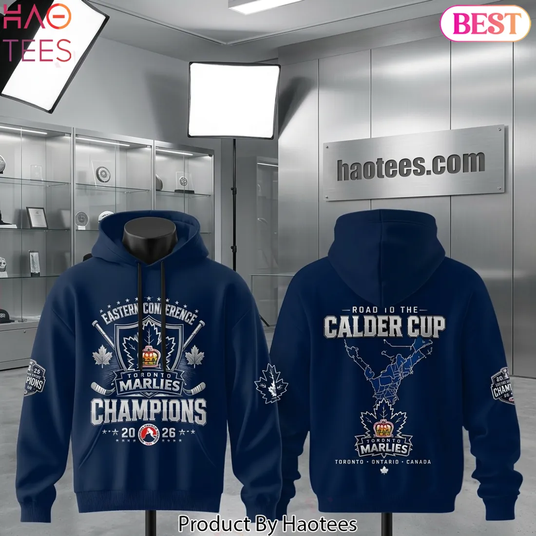 Toronto Marlies 2026 Eastern Conference Champions Pullover Hoodie Toronto Marlies 2026 Eastern Conference Champions Pullover Hoodie