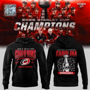 Carolina Hurricanes 2026 Stanley Cup Champions Hoodie