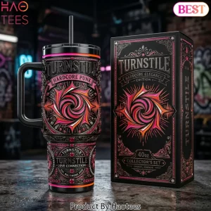 Turnstile Hardcore Punk Collector’s Set 40oz Tumbler with Lid and Straw