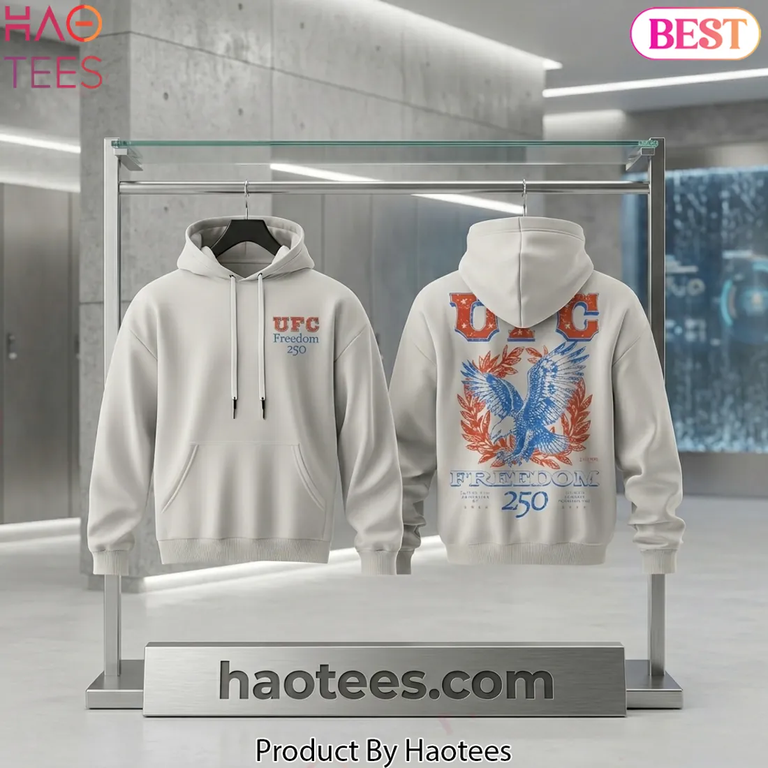 UFC Freedom 250 Washington DC Eagle Hoodie UFC Freedom 250 Washington DC Eagle Hoodie