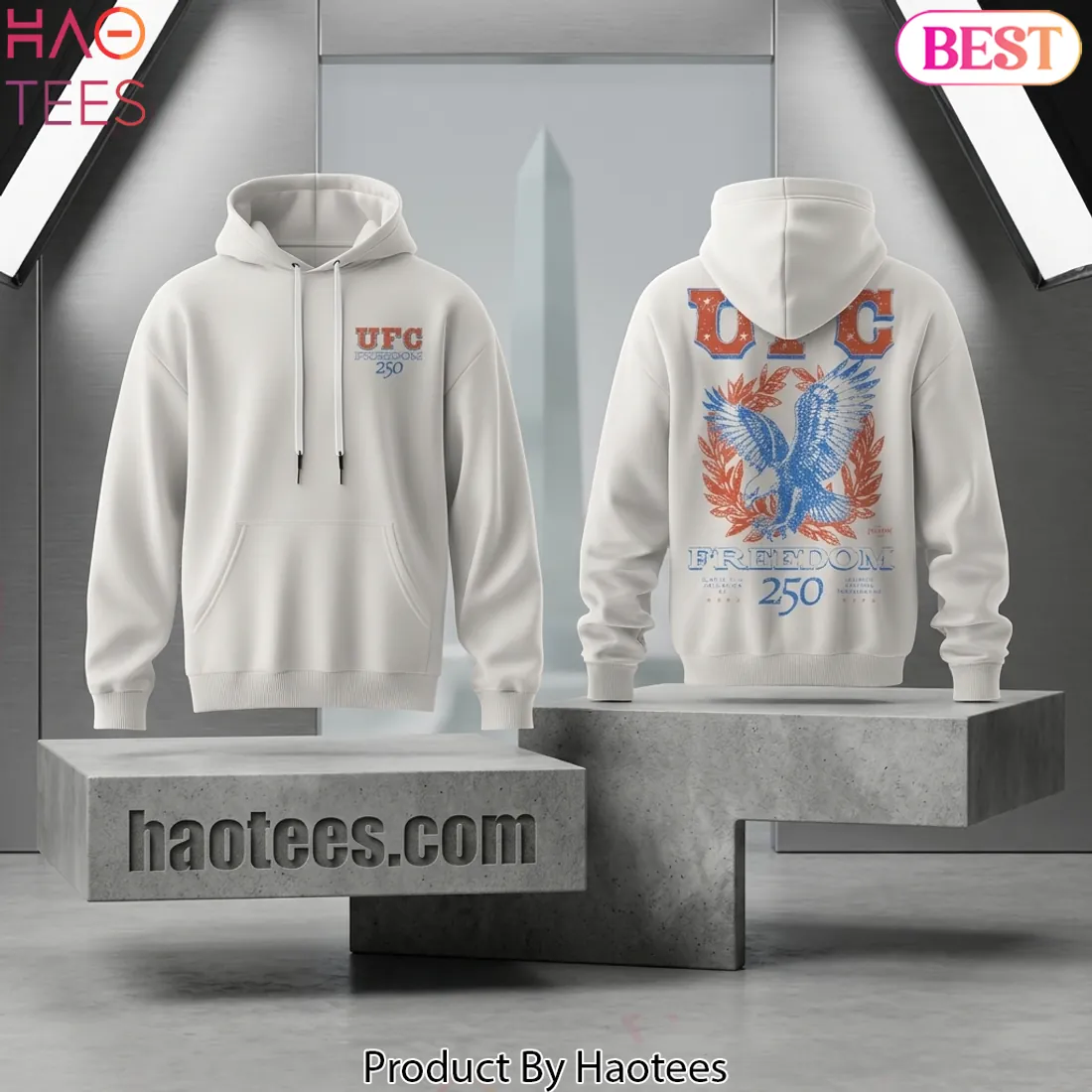 UFC Freedom 250 Washington DC Eagle Hoodie UFC Freedom 250 Washington DC Eagle Hoodie