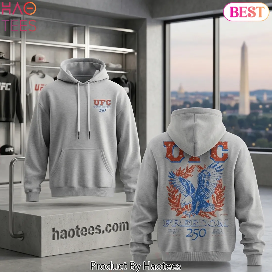 UFC Freedom 250 Washington DC Eagle Hoodie