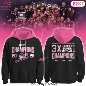 Adelaide Thunderbirds 2026 Suncorp Super Netball Champions Commemorative Hoodie
