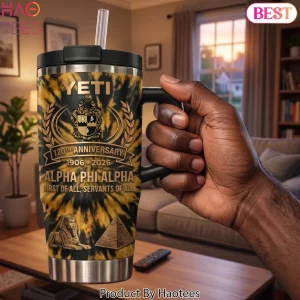 Alpha Phi Alpha 120th Anniversary Gold Tie Dye Insulated Tumbler