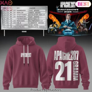 Apache 207 Zusatzshows 2026 Tour Edition Graphic Hoodie