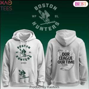 Boston Hunters WPBL Est 2026 Graphic Baseball Hoodie