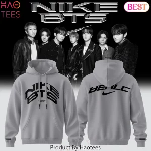 BTS Limited Edition Graphic Print Grey Hoodie