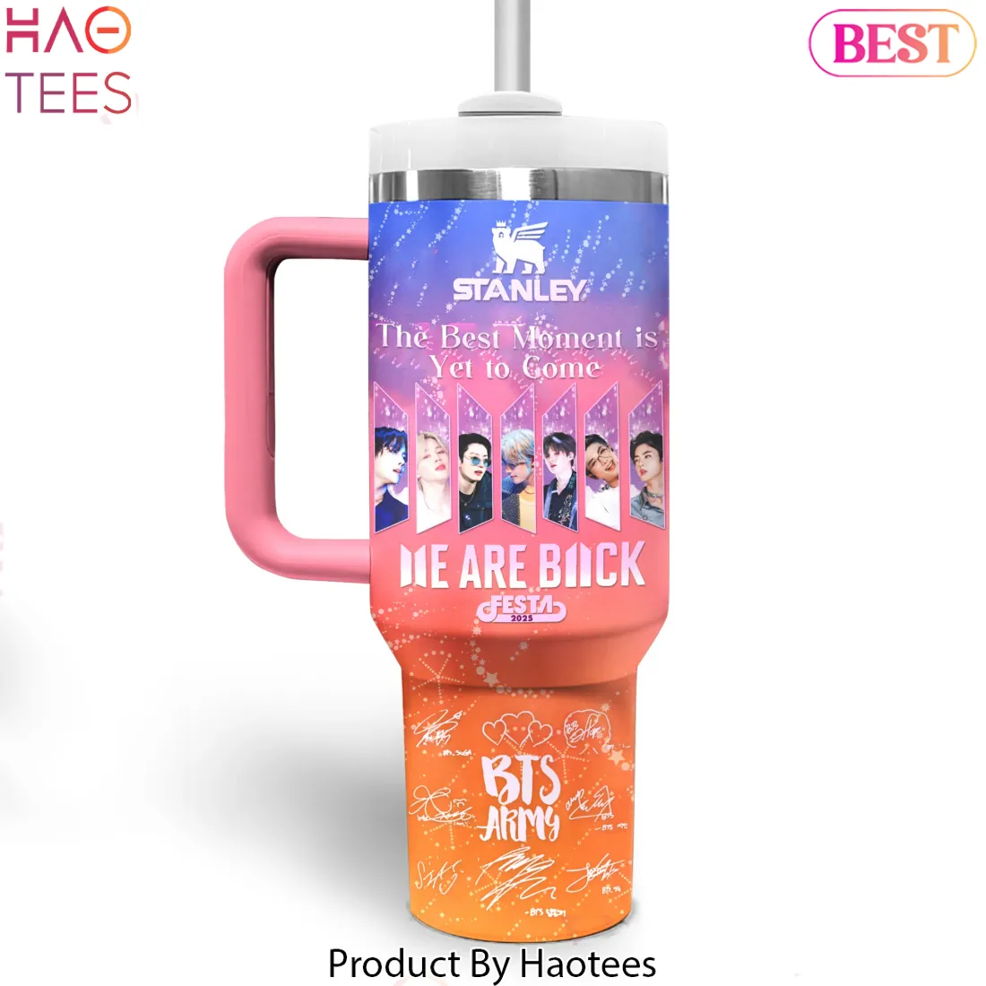 BTS We Are Back 2025 Festa Personalized Stainless Steel Tumbler BTS We Are Back 2025 Festa Personalized Stainless Steel Tumbler