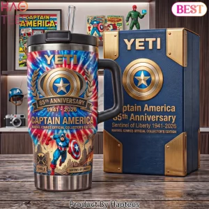 Captain America 85th Anniversary Limited Edition Yeti Tumbler