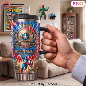 Captain America 85th Anniversary Limited Edition Yeti Tumbler