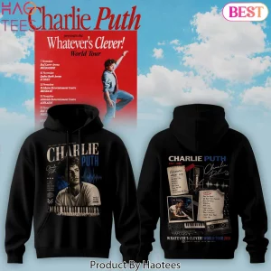 Charlie Puth Whatever Is Clever World Tour 2026 Graphic Hoodie