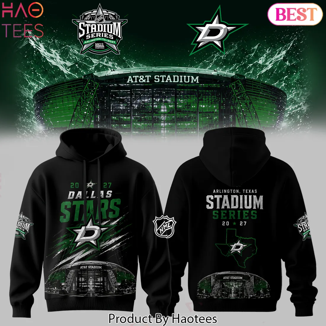 Dallas Stars 2027 Stadium Series Arlington Texas Commemorative Hoodie Dallas Stars 2027 Stadium Series Arlington Texas Commemorative Hoodie