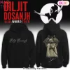 Diljit Dosanjh Aura World Tour Graphic Print Black Hoodie