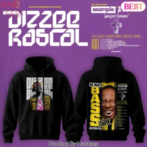Dizzee Rascal We Want Bass AU NZ Tour 2026 Graphic Hoodie
