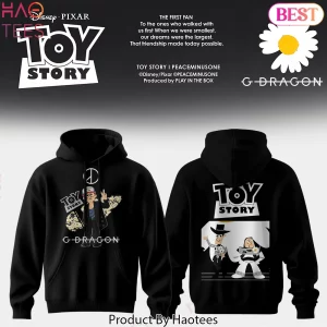 G-Dragon Peaceminusone Toy Story Woody and Buzz Graphic Hoodie