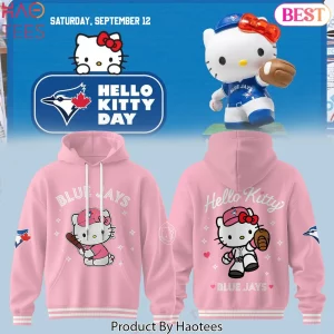 Hello Kitty Toronto Blue Jays Baseball Pink Hoodie
