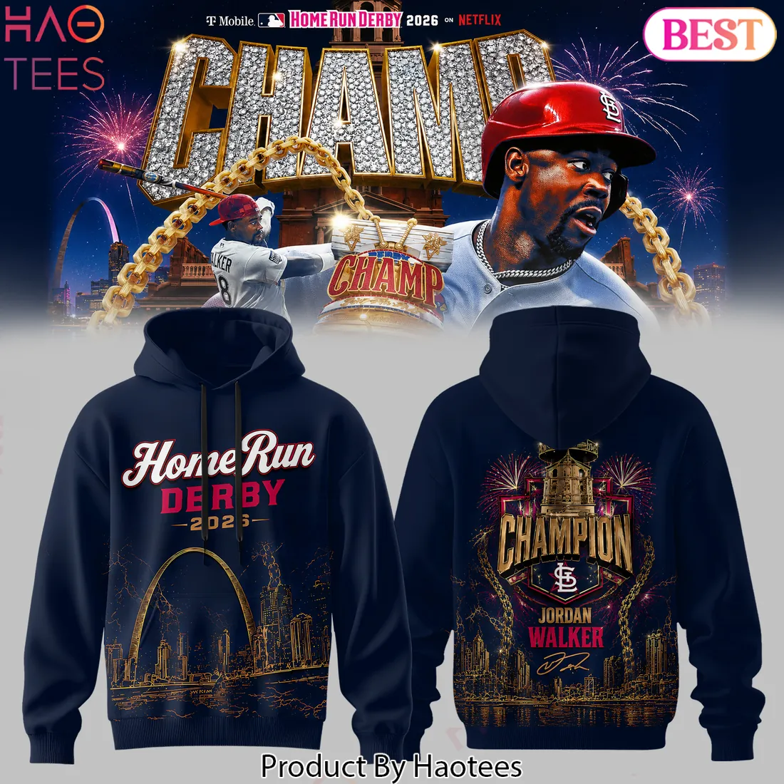 Jordan Walker Home Run Derby 2026 Champion Graphic Hoodie Jordan Walker Home Run Derby 2026 Champion Graphic Hoodie