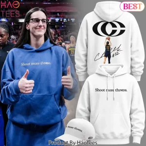 Caitlin Clark Shoot More Threes Signature Graphic Hoodie