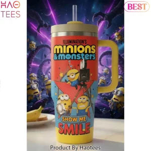 Illumination’s Minions and Monsters Show Me Smile Insulated 40oz Travel Tumbler