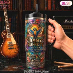 Jimmy Buffett Margaritaville 1946-2026 Commemorative Handle Tumbler