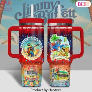 Jimmy Buffett Mother Ocean Parrot Tropical Travel Tumbler