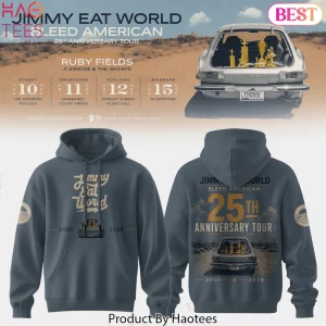 Jimmy Eat World Bleed American 25th Anniversary Tour Graphic Hoodie