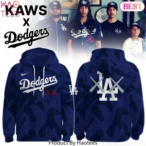 Kaws X Los Angeles Dodgers Camo Limited Edition Hoodie Kaws X Los Angeles Dodgers Camo Limited Edition Hoodie