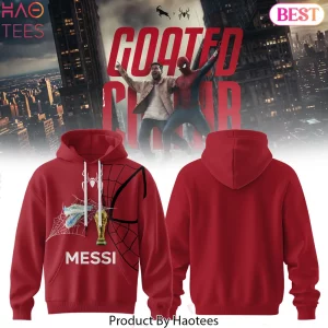 Lionel Messi and Spider-Man Goated Combo Red Graphic Hoodie