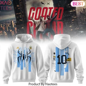 Lionel Messi x Spider-Man Goated Collab Argentina No 10 Hoodie