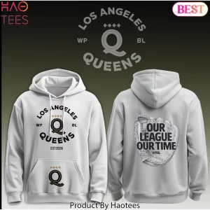 Los Angeles Queens WPBL Est 2026 Baseball Graphic Hoodie