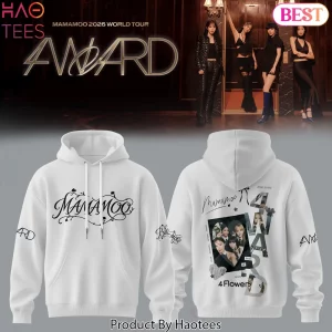 Mamamoo 2026 World Tour 4WARD Commemorative White Graphic Hoodie