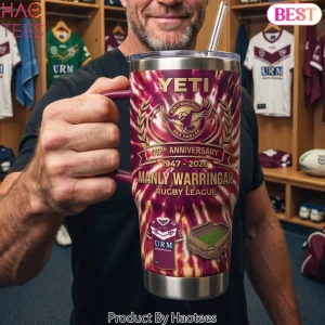 Manly Warringah Sea Eagles 79th Anniversary Tie Dye Handle Tumbler