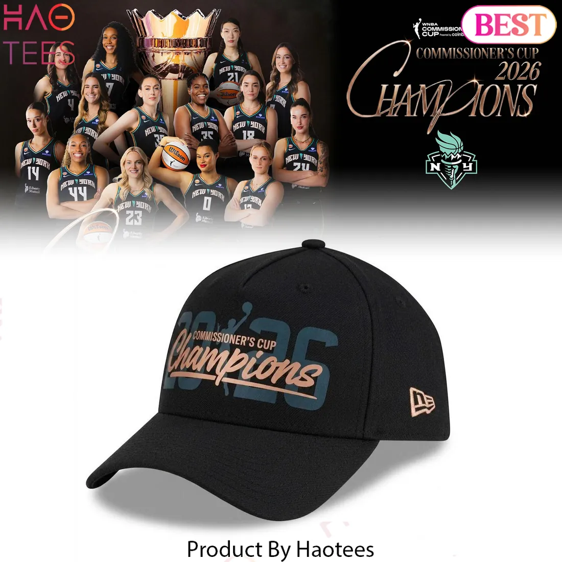 New York Liberty 2026 WNBA Commissioner’s Cup Champions Commemorative Hoodie New York Liberty 2026 WNBA Commissioner’s Cup Champions Commemorative Hoodie