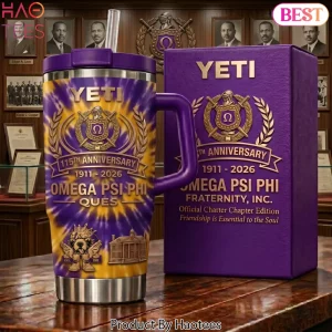 Omega Psi Phi 115th Anniversary Tie Dye Stainless Steel Tumbler