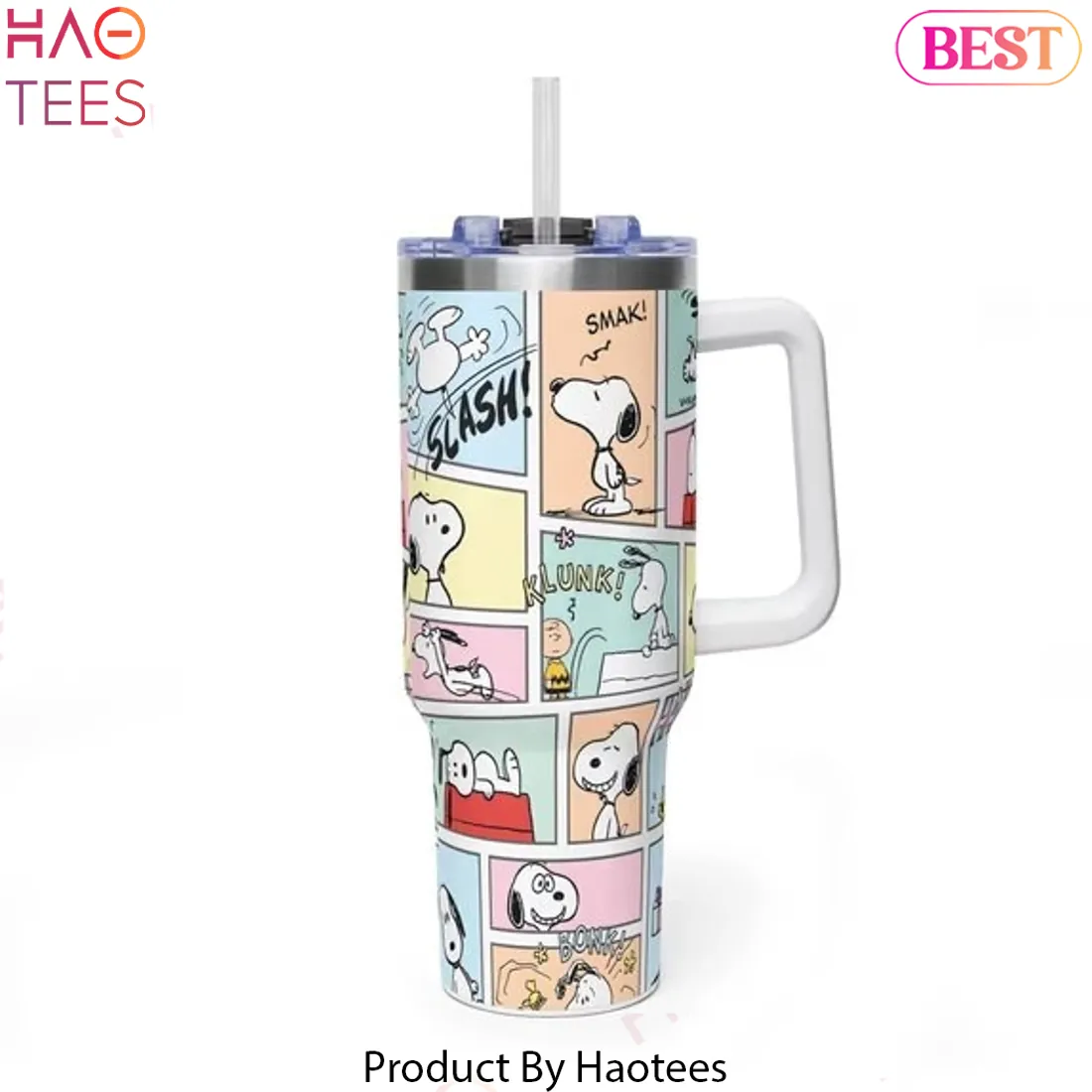 Peanuts Snoopy Comic Strip Print 40oz Insulated Tumbler Peanuts Snoopy Comic Strip Print 40oz Insulated Tumbler