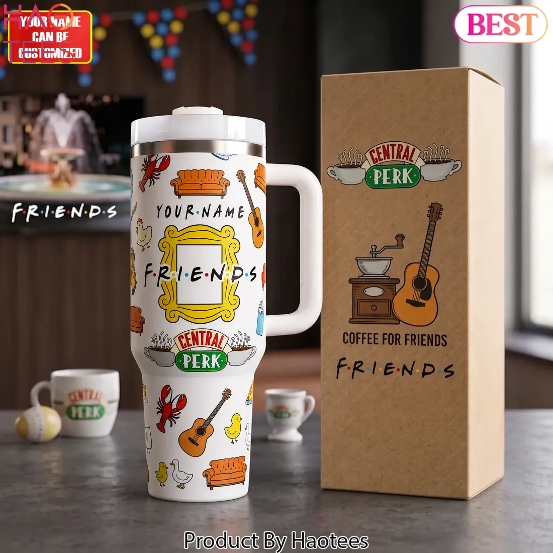 Personalized Friends TV Show Central Perk Insulated Tumbler Personalized Friends TV Show Central Perk Insulated Tumbler