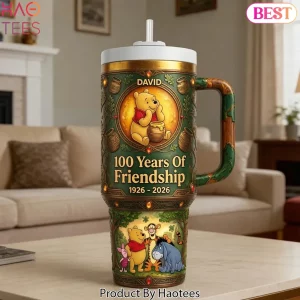 Personalized Winnie the Pooh 100 Years Of Friendship 1926-2026 40oz Tumbler