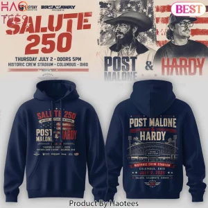 Post Malone and Hardy Salute 250 Historic Crew Stadium Concert Hoodie
