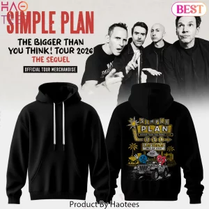 Simple Plan The Bigger Than You Think Tour 2026 Official Hoodie