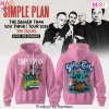 Simple Plan The Bigger Than You Think Tour 2026 Pink Graphic Hoodie