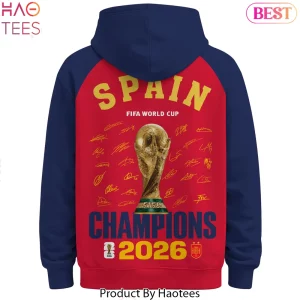Spain FIFA World Cup 2026 Champions Commemorative Hoodie