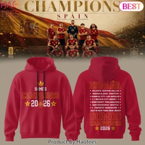 Spain National Football Team 2026 World Cup Commemorative Hoodie