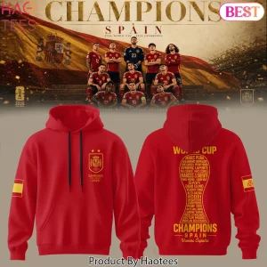 Spain National Team 2026 World Cup Champions Commemorative Hoodie