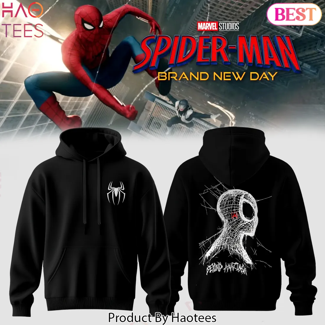 Spider-Man Brand New Day Beyond Amazing Graphic Hoodie Spider-Man Brand New Day Beyond Amazing Graphic Hoodie