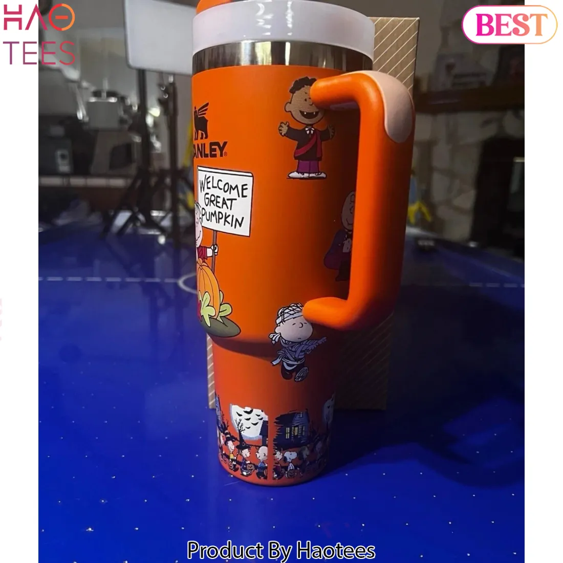 Stanley Peanuts Welcome Great Pumpkin 40oz Quencher Tumbler Stanley Peanuts Welcome Great Pumpkin 40oz Quencher Tumbler